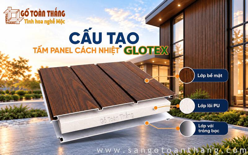 Cấu tạo Tấm ốp Panel Glotex cách nhiệt