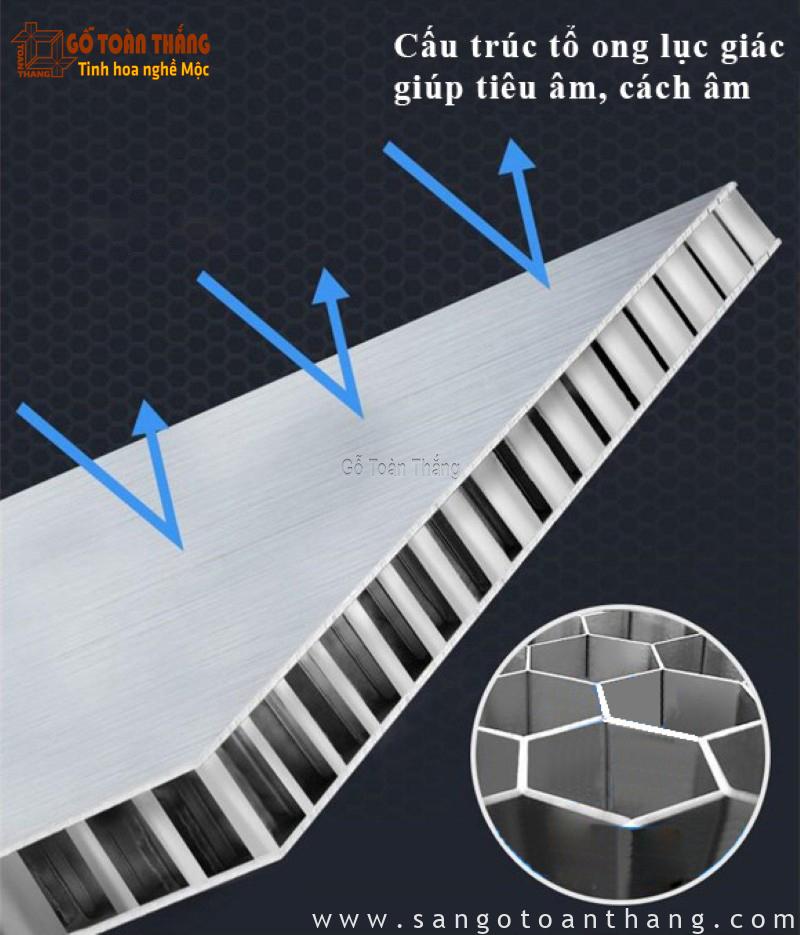Tấm nhôm tổ ong có bề mặt là nhôm cao cấp Tấm nhôm tổ ong có bề mặt là nhôm cao cấp