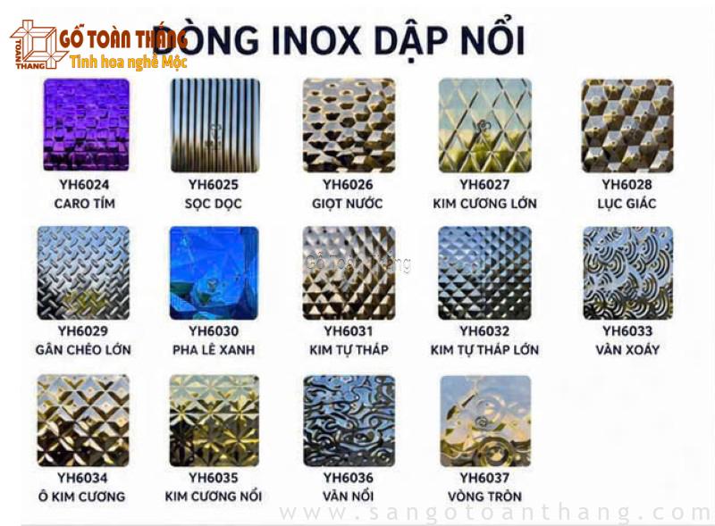 Tấm inox sóng nước 3D: Ưu điểm, Phân loại, Báo giá năm 2026 8 Tấm inox dập vân sóng nước đáp ứng mọi không gian nội thất