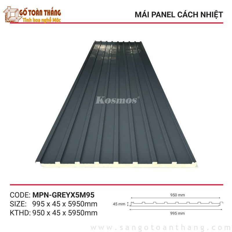 Mái panel cách nhiệt Kosmos MPN-GREY5M95