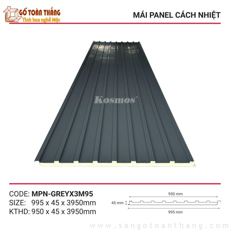 Mái panel cách nhiệt Kosmos MPN-GREY3M95