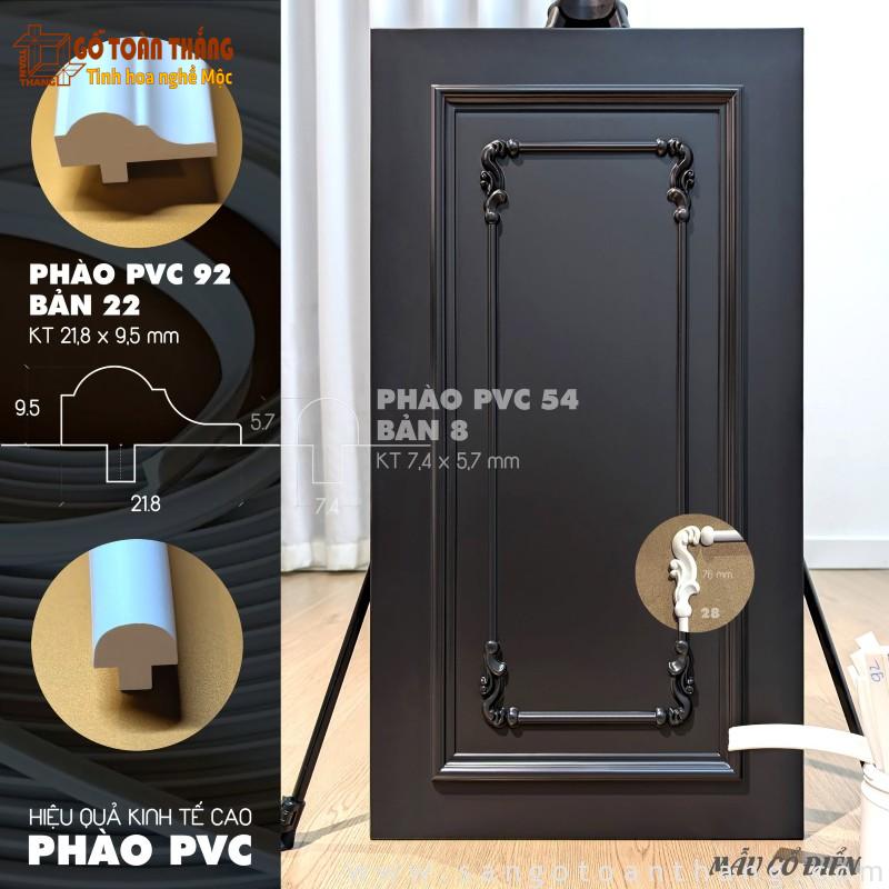 Phào chỉ cánh tủ bếp, tủ áo đẹp, cho nội thất Tân cổ điển 10 Phào chỉ 22mm