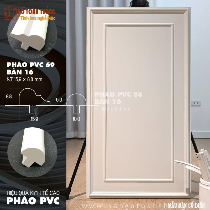 Phào chỉ cánh tủ bếp, tủ áo đẹp, cho nội thất Tân cổ điển 5 Phào chỉ 16mm và 10mm