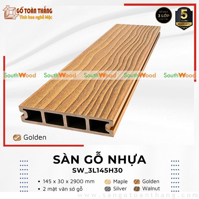 Sàn gỗ nhựa Southwood 3 lớp SW-3L145H30 Golden