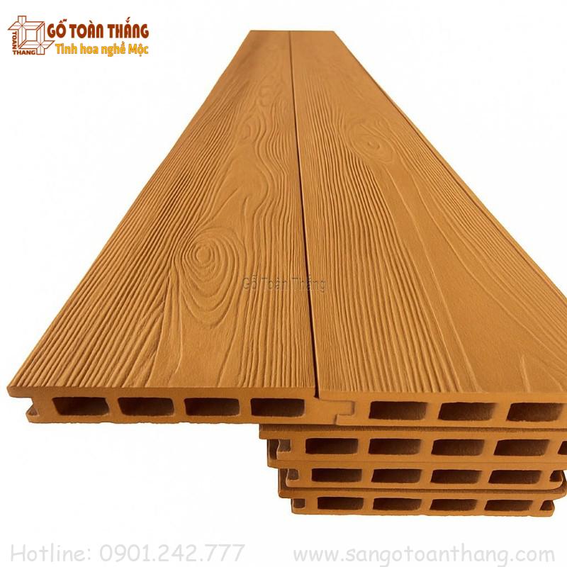 Sàn gỗ nhựa hèm khít (hèm kín) dùng cho ngoài trời năm 2026 18 Sàn nhựa hèm khít màu Wood