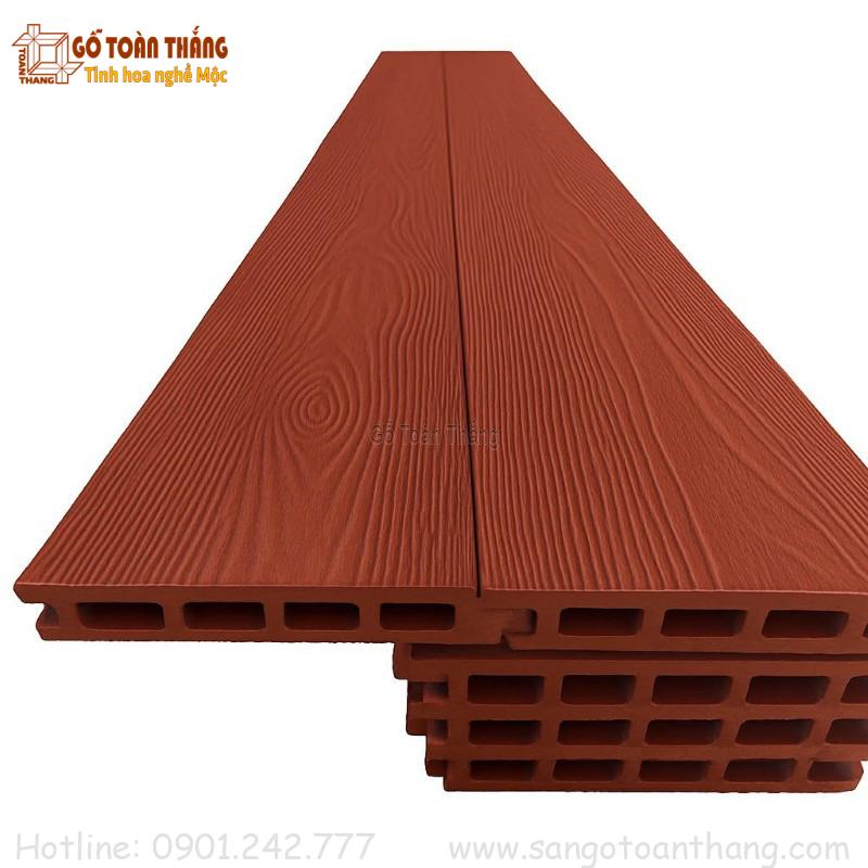 Sàn gỗ nhựa hèm khít (hèm kín) dùng cho ngoài trời năm 2026 20 Sàn nhựa hèm khít màu Brown