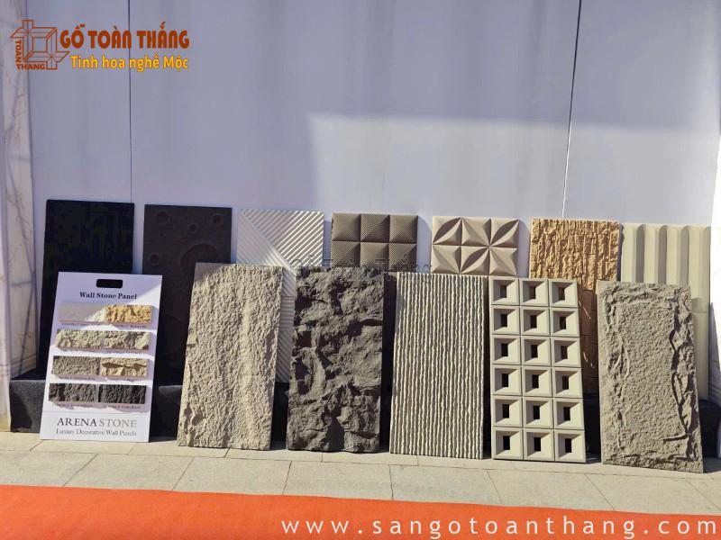 Thương hiệu tấm PU giả đá Arena Stone mô phỏng vân đá sang trọng Thương hiệu tấm PU giả đá Arena Stone mô phỏng vân đá sang trọng