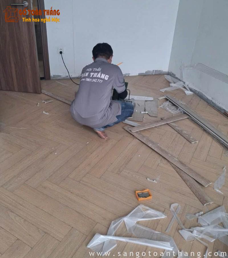 Sàn gỗ Hobi Carb họa tiết xương cá độc đáo, nâng tầm không gian Sàn gỗ Hobi Carb họa tiết xương cá độc đáo, nâng tầm không gian